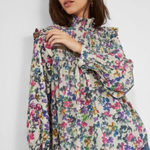 Alianna Drape Smocked Top