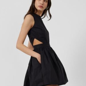 Adelade Organic Poplin Cutout Dress
